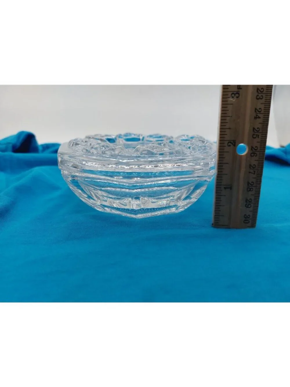 Royal Crystal Rock RCR 24% Lead Crystal Hexagonal Trinket Box
